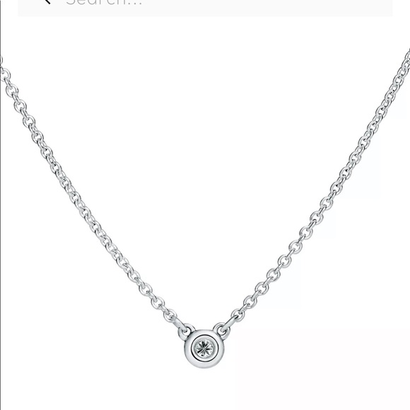 Tiffany & Co. Jewelry Tiffany Co Single Diamond Pendant Necklace